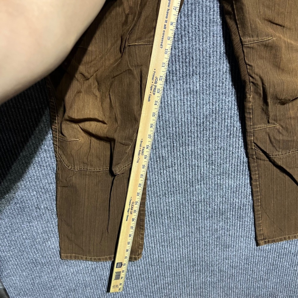 KUHL Law Pants Mens 34x32 Brown Corduroy Rugged Outdoor Utility Hiking Trousers - Picture 2 of 12